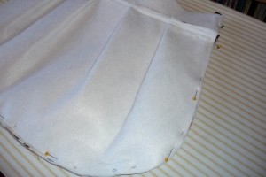 Pin and sew sides